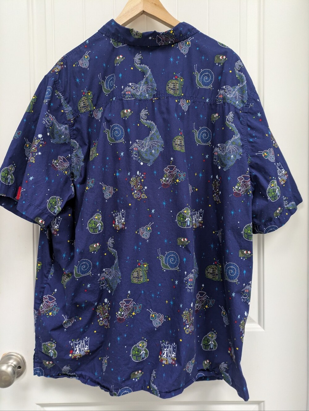 Disney Main Street Electrical Parade Men's Navy Shirt with Colorful Buttons - Picture 8 of 8